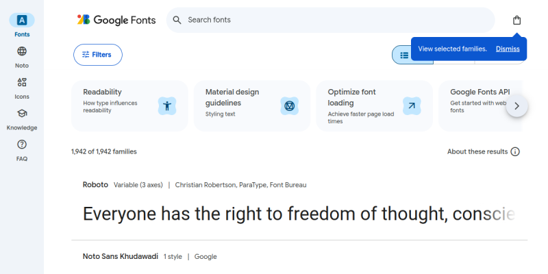 Google Font