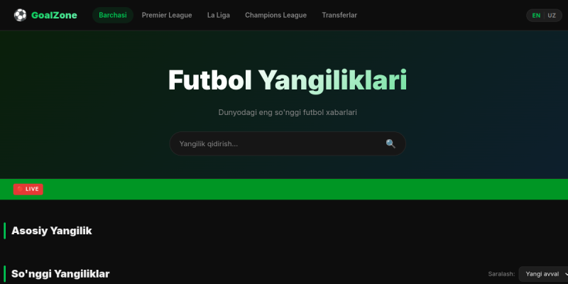 Football Yangiliklar Sayti preview