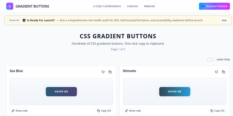 CSS Gradient Buttons