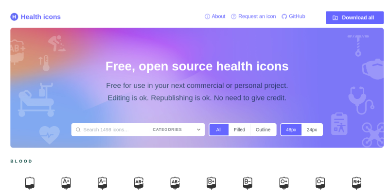 Health icons