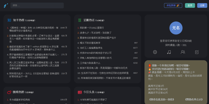 摸摸鱼热榜