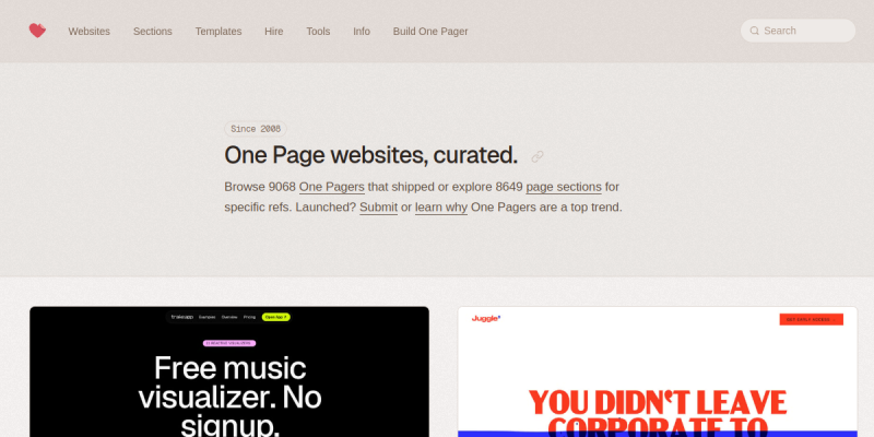 One Page Love