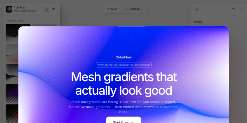 Free Mesh Gradient
