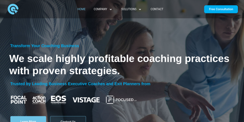 QCP Marketing website screenshot