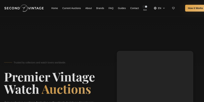 Second Vintage — Watch Auctions