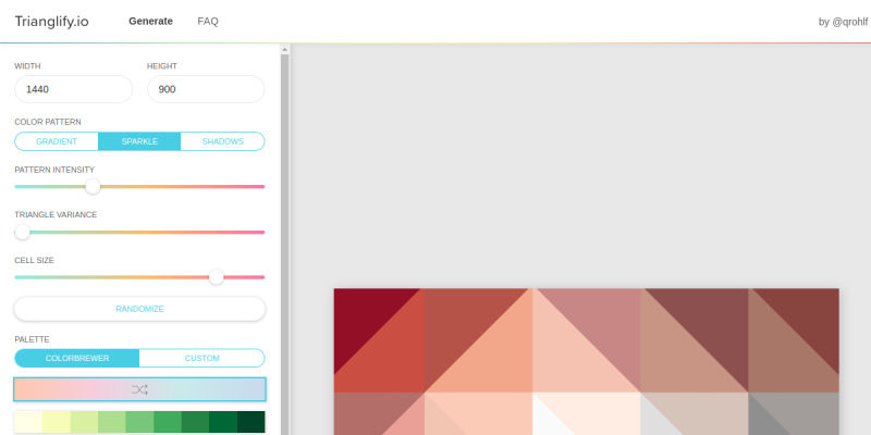 Trianglify.io