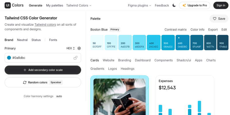 Tailwind CSS Color Generator