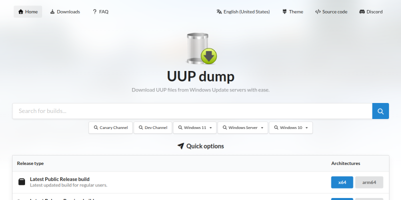 UUP dump