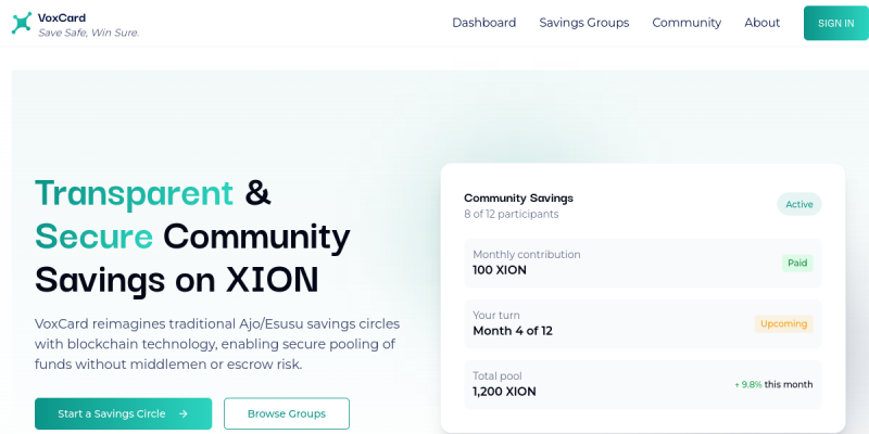 VoxCard preview