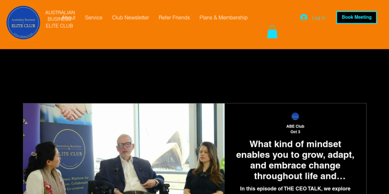 ABE Club website screenshot