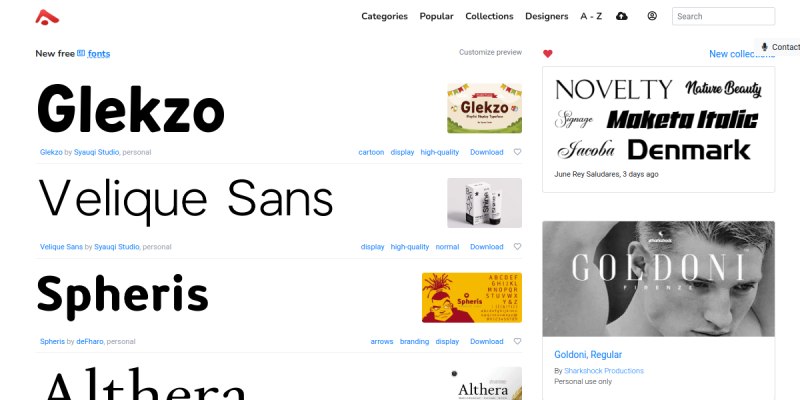 Abstract Fonts