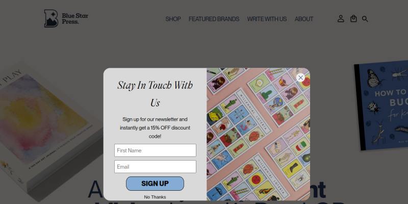 Blue Star Press website screenshot
