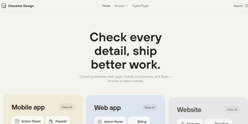 Checklist Design