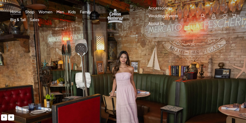 Cotton Natural website screenshot