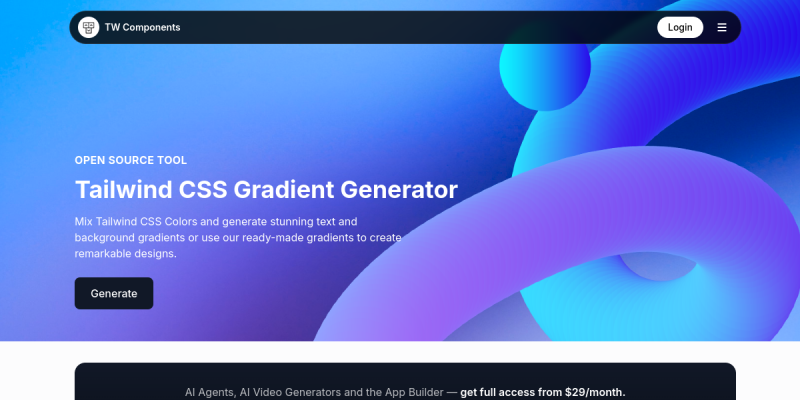 Tailwind CSS Gradient Generator
