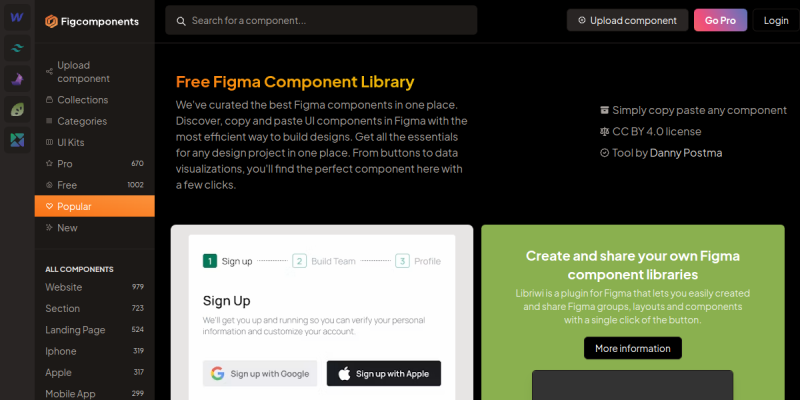 Free Figma Component Library