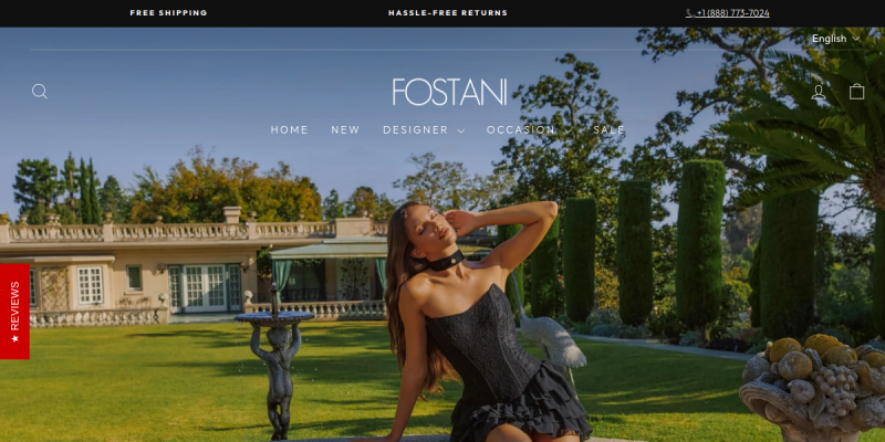 Fostani website screenshot