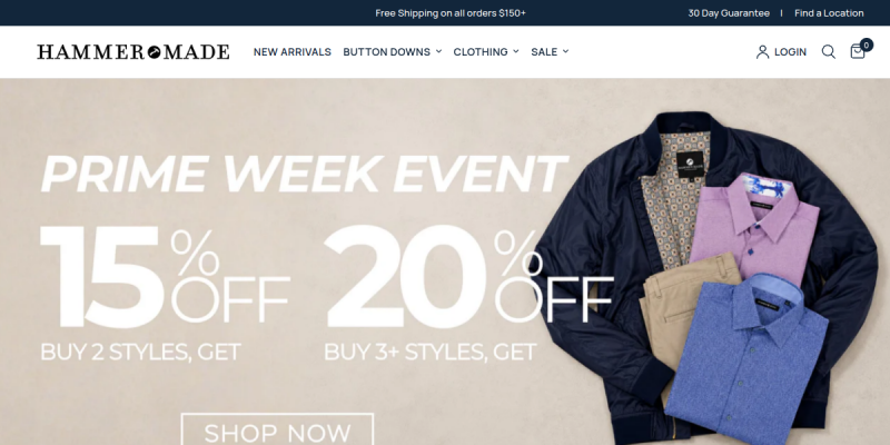 Hammermade website screenshot