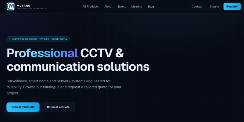 MuYang Tech website screenshot