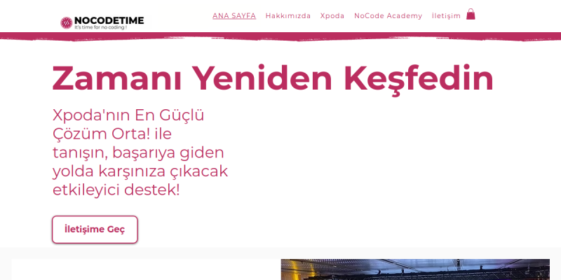 No Code Time web sitesi