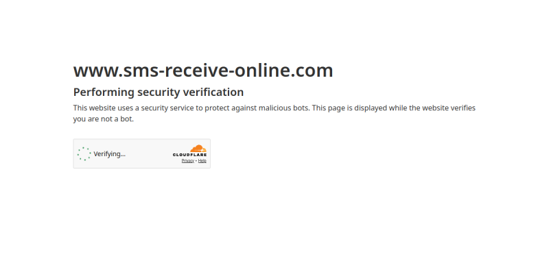 Receive SMS Online