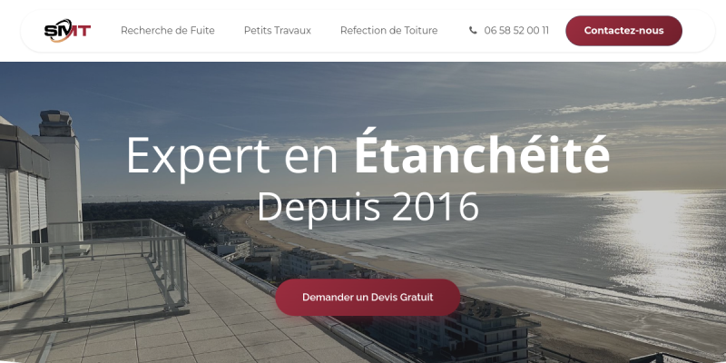 Aperçu du site SMT Étanchéité