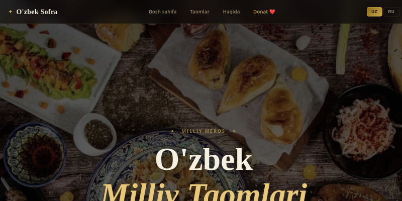 O'zbek Milliy Taomlari preview