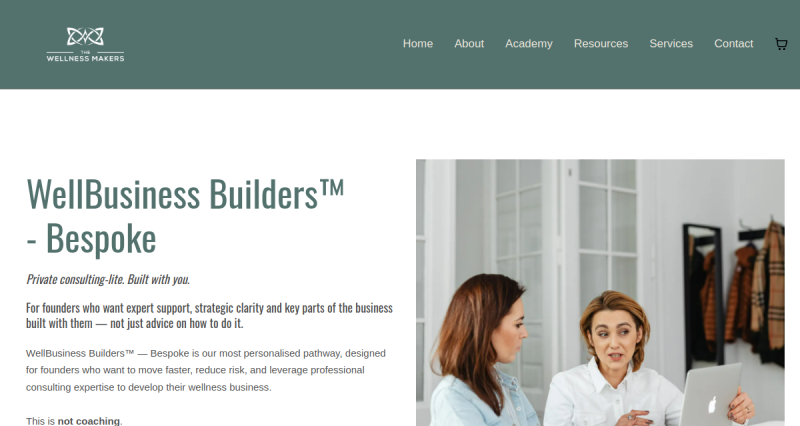 WellBusiness Builders funnel