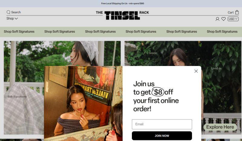 The Tinsel Rack homepage