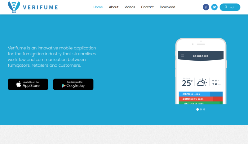 Preview of the VeriFume website