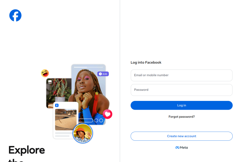 Facebook.com website screenshot