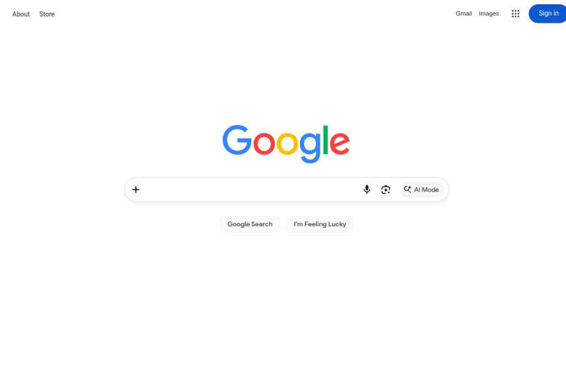 Google.com website screenshot