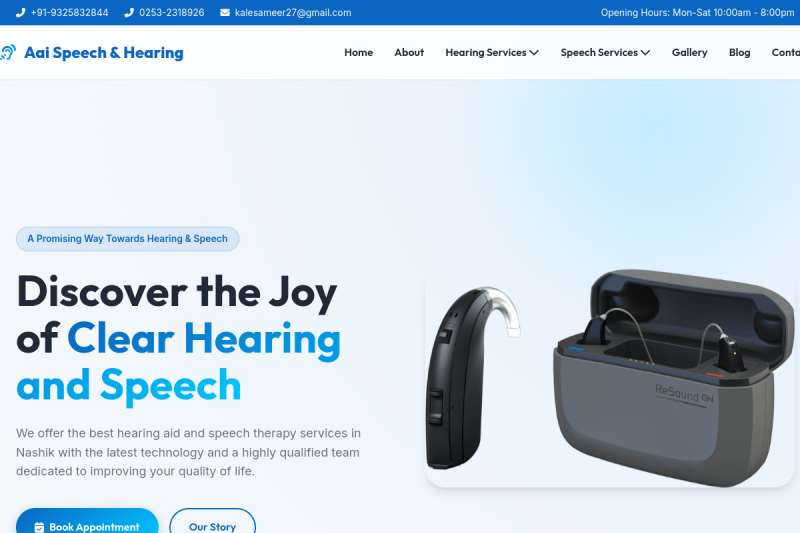 Aai Speech & Hearing Mockup