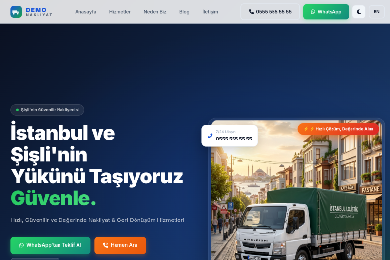 Kurumsal Web & Geri Dönüşüm - Lojistik ve B2B Ticaret Platformu