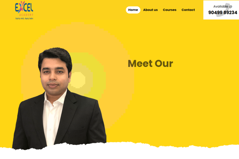 Excel Academy Mockup