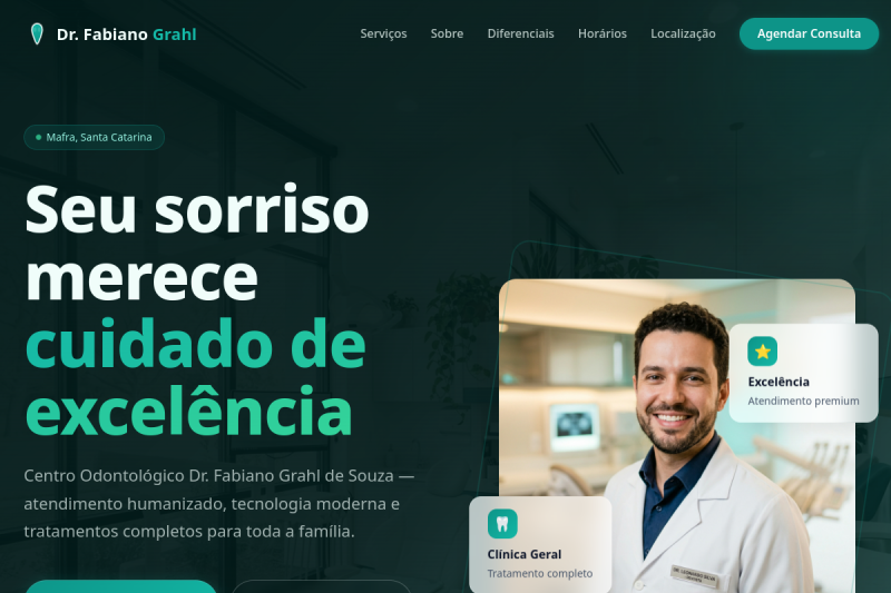 Miniatura do Site Odontológico