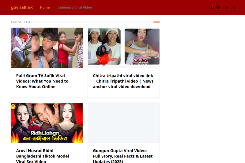 top.govirallink.com website screenshot