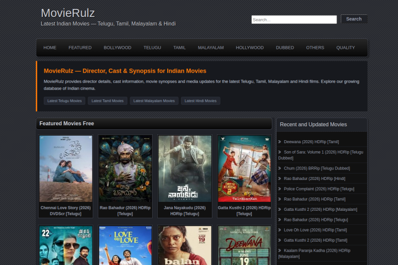 5movierulz.house website screenshot