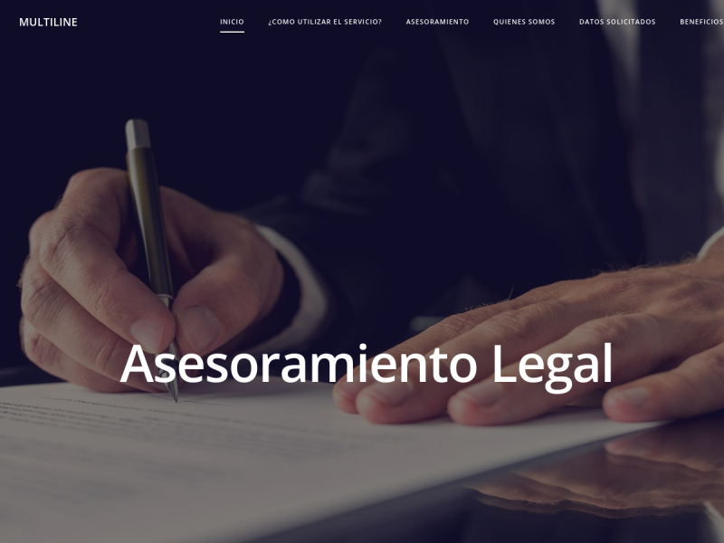 Captura de la web de Multiline