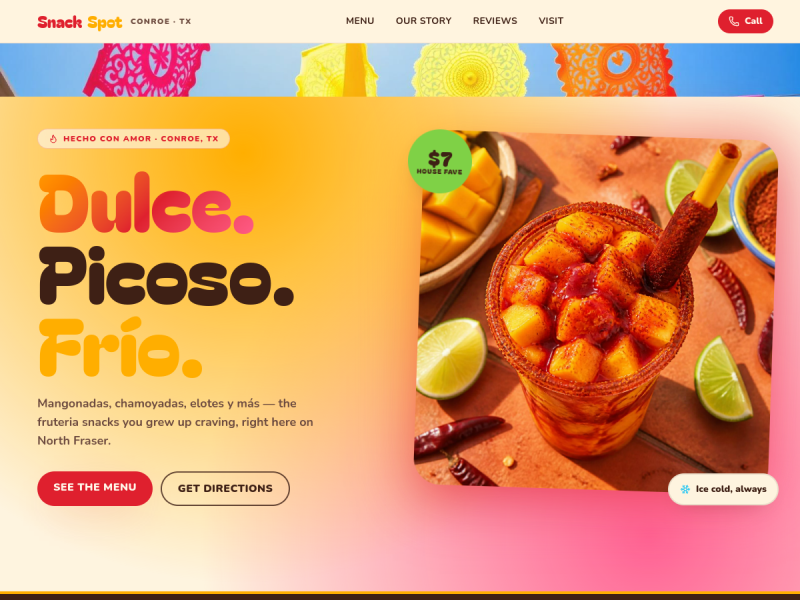 Live preview of Snackspot