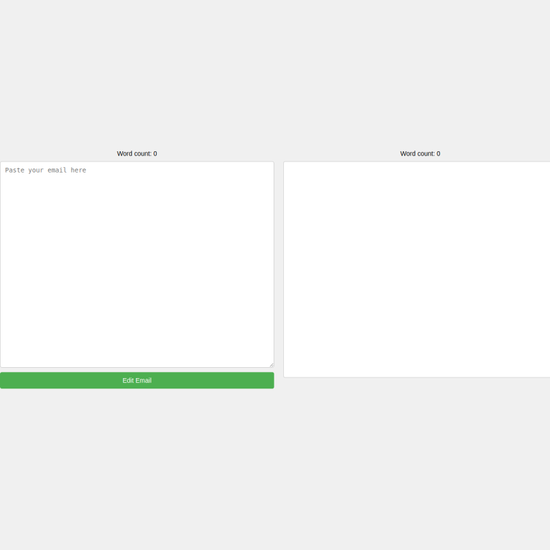 Email rewriting tool preview