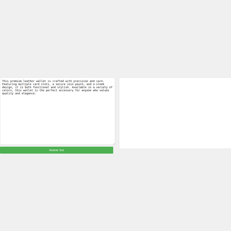 Email rewriting tool with styles preview