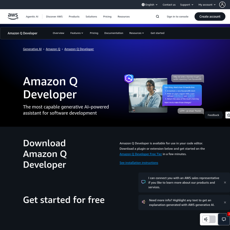 CodeWhisperer Website Preview