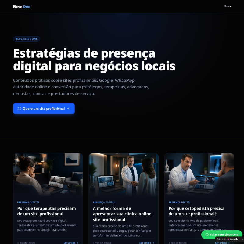 Blog Eleve One