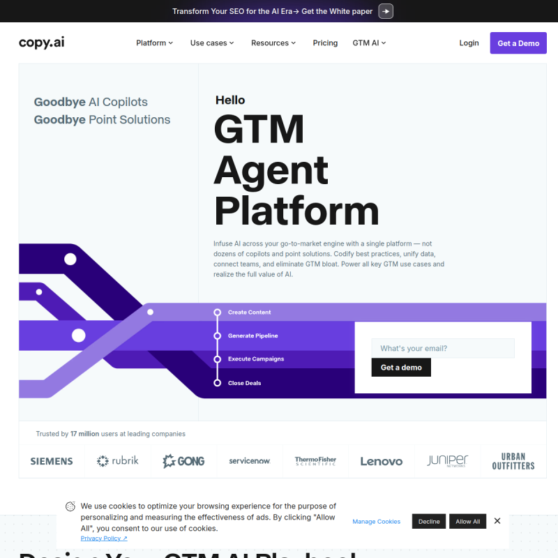 Copy.ai Website Preview
