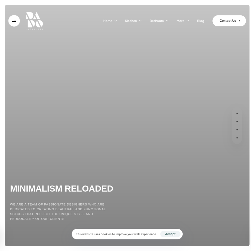 Dado Design Studio website screenshot
