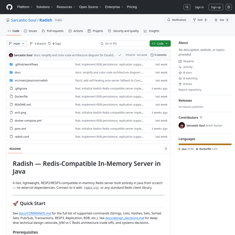 Radish - In-Memory Database