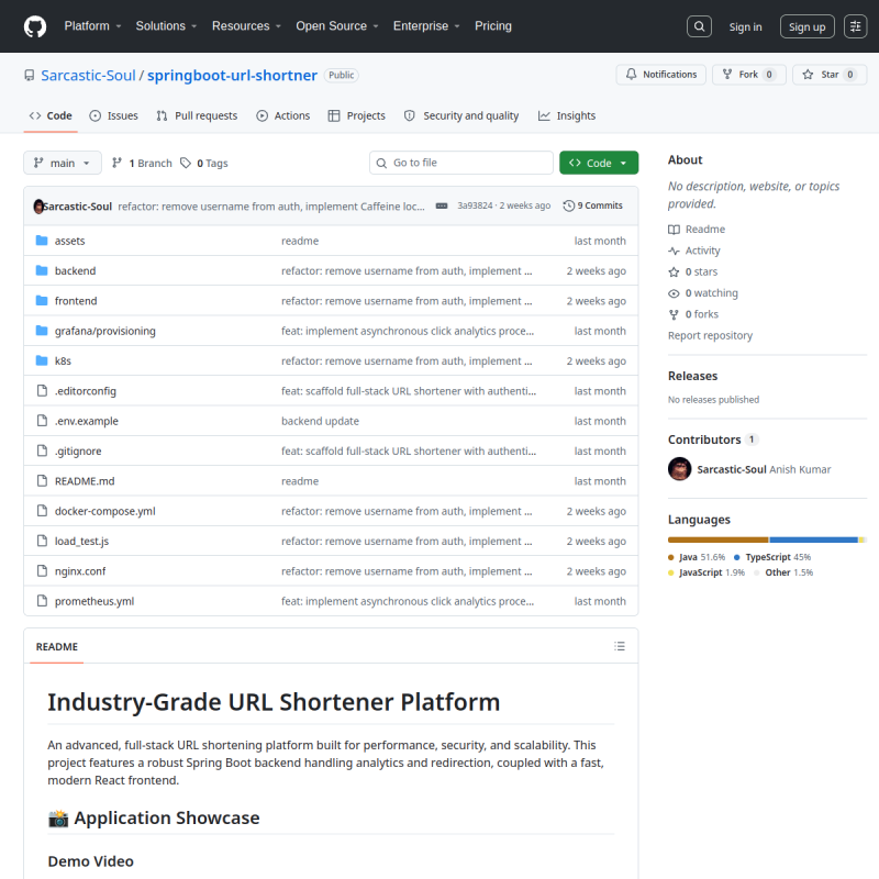 URL Shortener - Industry-Grade Platform