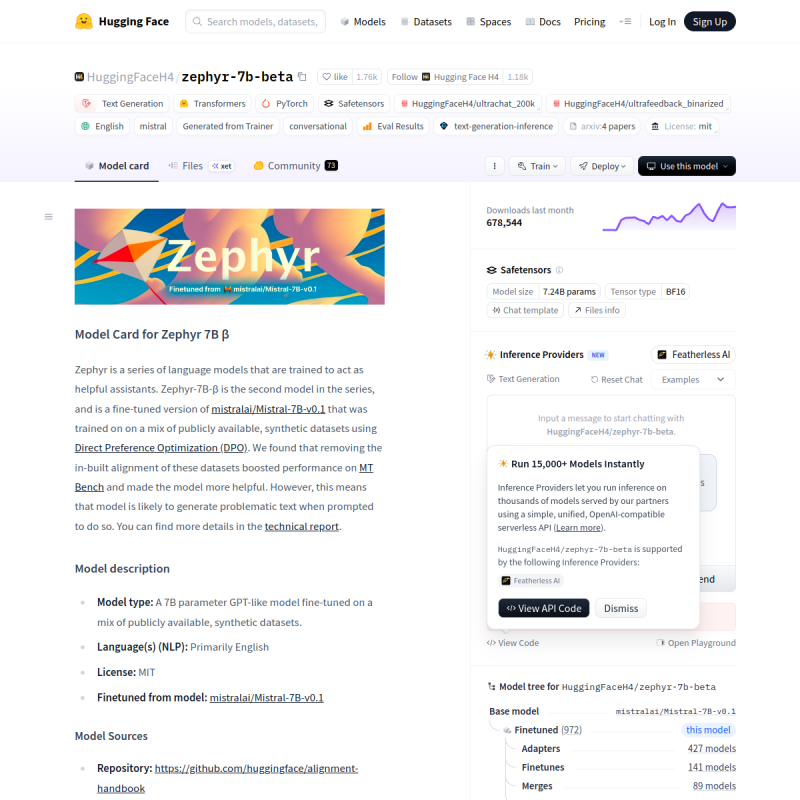 Zephyr Website Preview