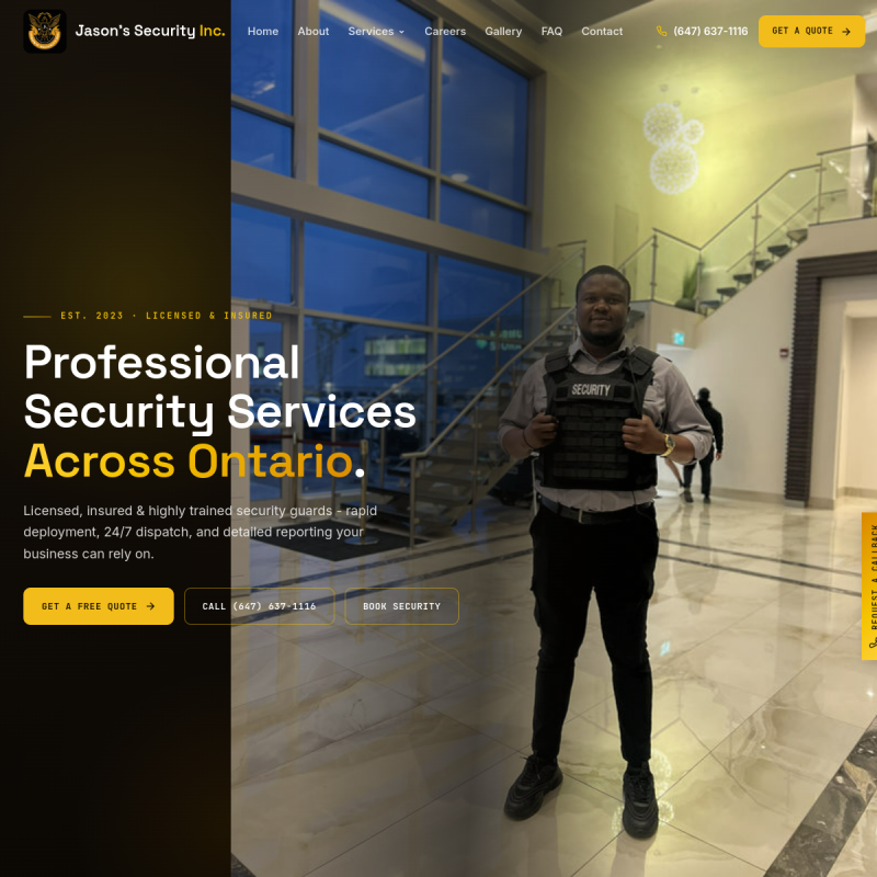 Jason's Security website screenshot
